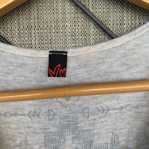 H&M Tropical Yellow Blue Palm Tank Top Medium - Picture 4 of 4